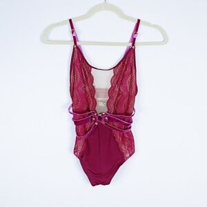 For Love And Lemons - Cranberry Bodysuit